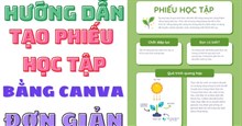 Hướng dẫn tạo phiếu bài tập trong Canva