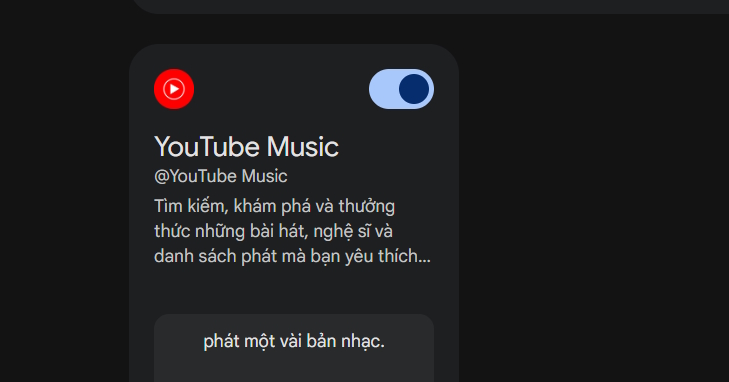 Kích hoạt YouTube Music