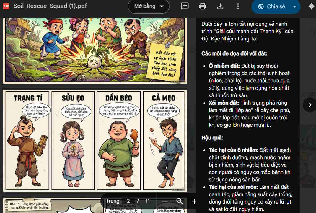 Hiện tóm tắt tài liệu Driver bằng Gemini