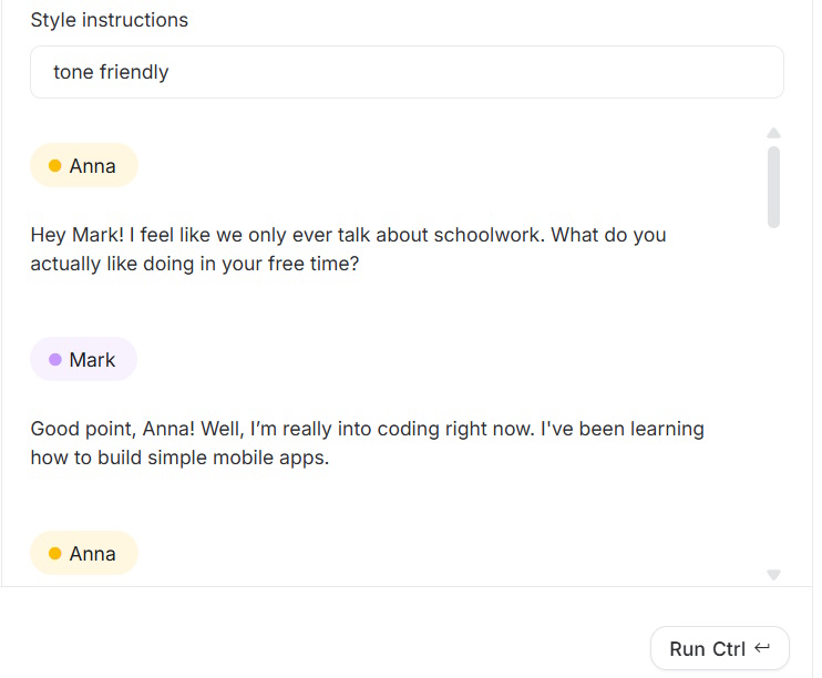 Tạo giọng nói trên Google AI Studio