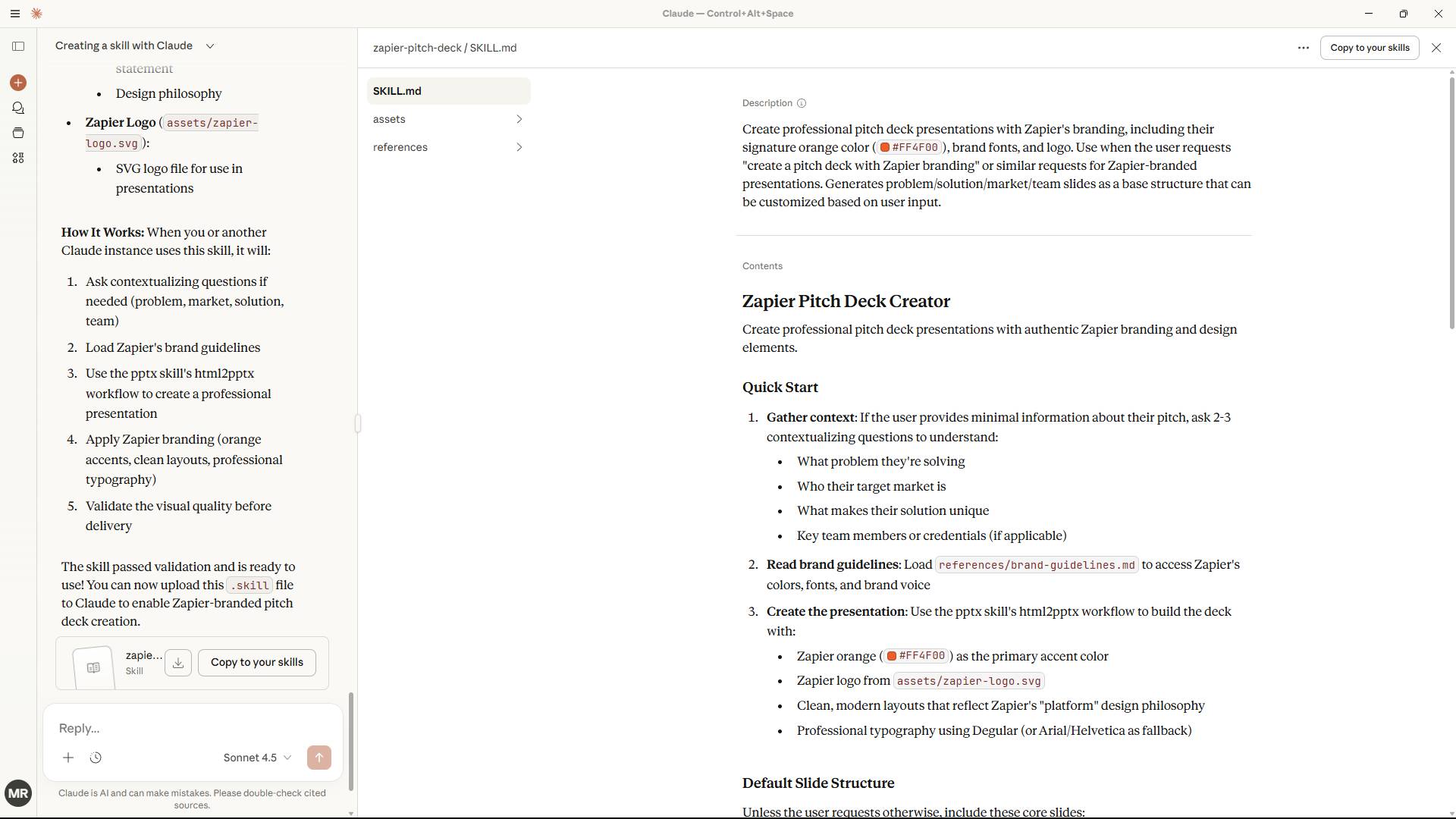 Tạo Skills trong Claude