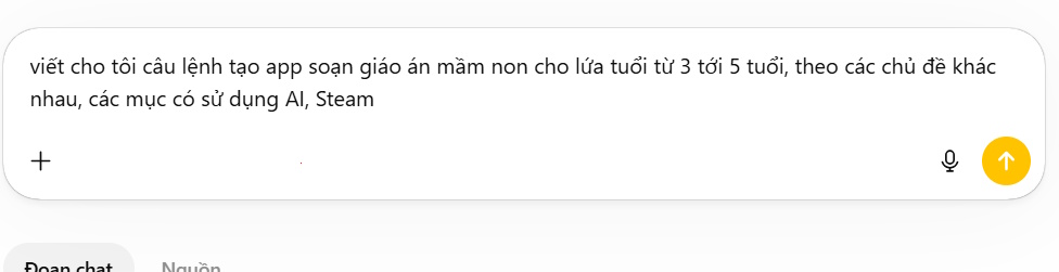 Lệnh tạo app soạn giáo án trên ChatGPT