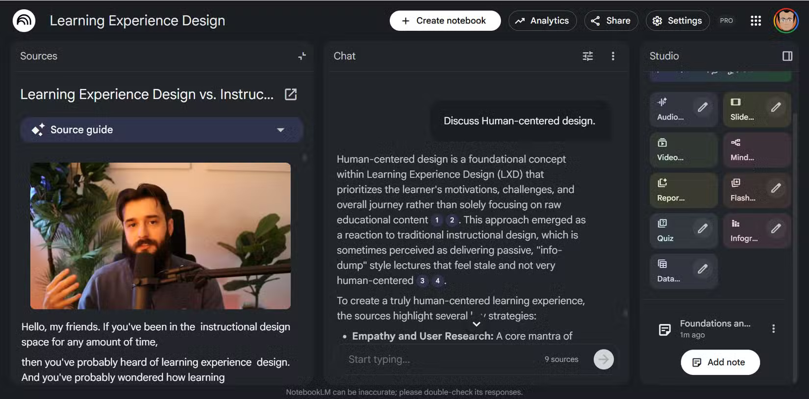 NotebookLM và YouTube để học song song