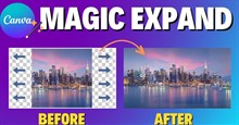 Mở rộng ảnh sắc nét với Magic Expand trên Canva AI