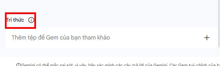 Tải dữ liệu tham khảo cho trợ lý Gemini