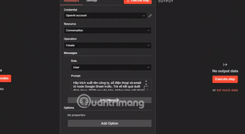 thêm chatgpt vào workflow