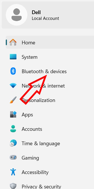 Bluetooth & devices Windows