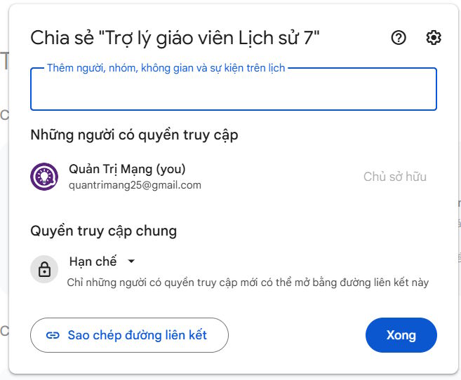 Chế độ chia sẻ trợ lý Gem trên Gemini