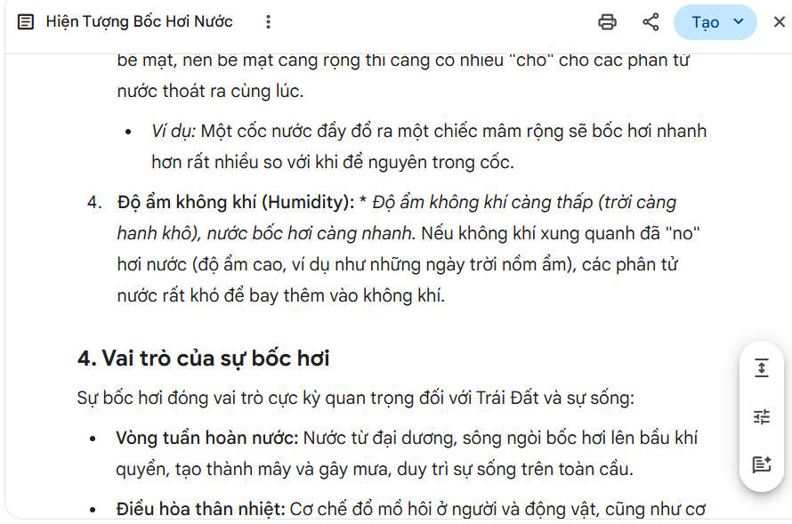 Triển khai nội dung Canvas trên Gemini 