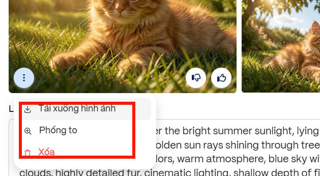 Tải ảnh AI trên Gamma Imagine