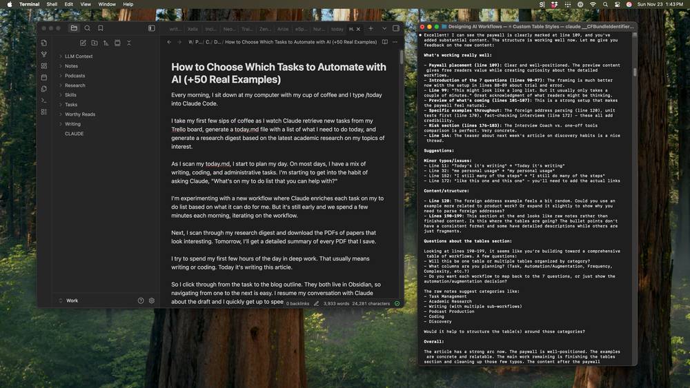Claude cung cấp phản hồi chi tiết về mọi thứ bạn viết
