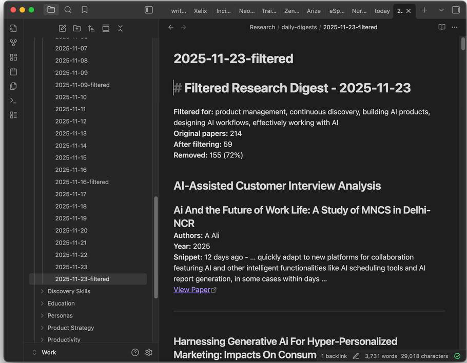 Bản tóm tắt nghiên cứu hàng ngày