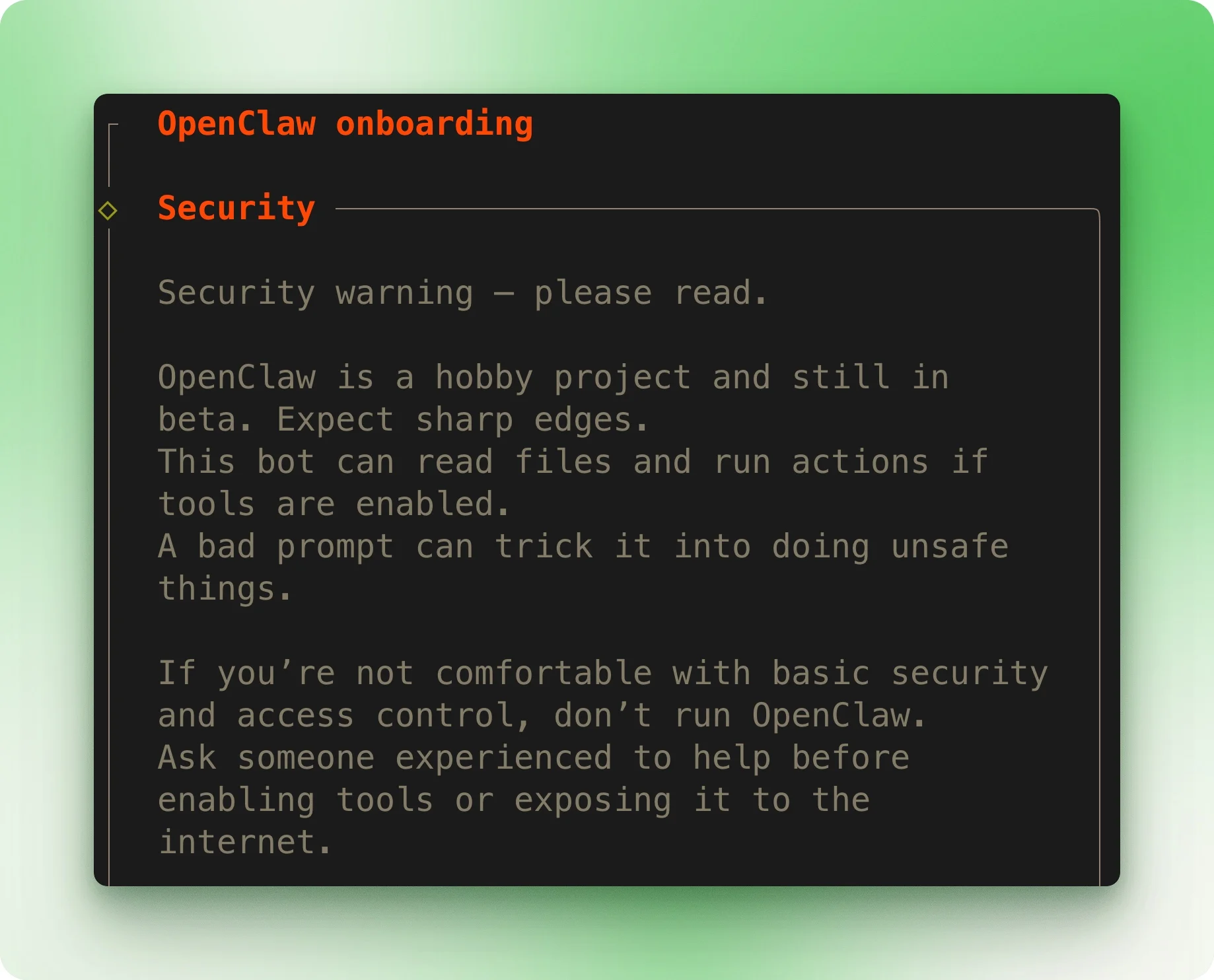 Cảnh báo bảo mật OpenClaw