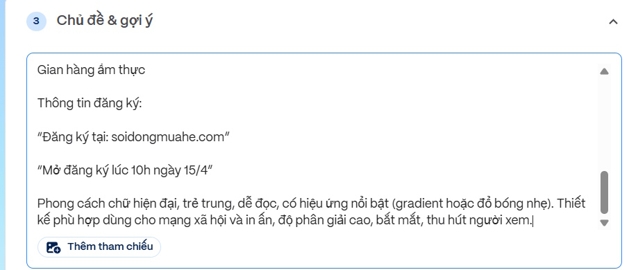 Lệnh tạo đồ họa AI Gamma Imagine