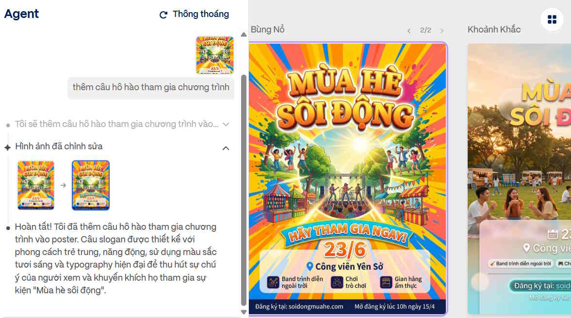 Poster AI trên Gamma Imagine