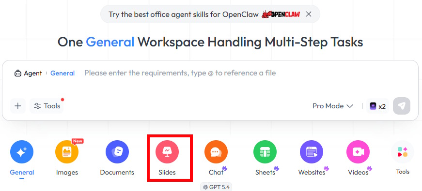 Tạo Slides bằng Skywork AI