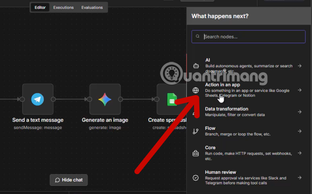 tạo ảnh open ai với n8n