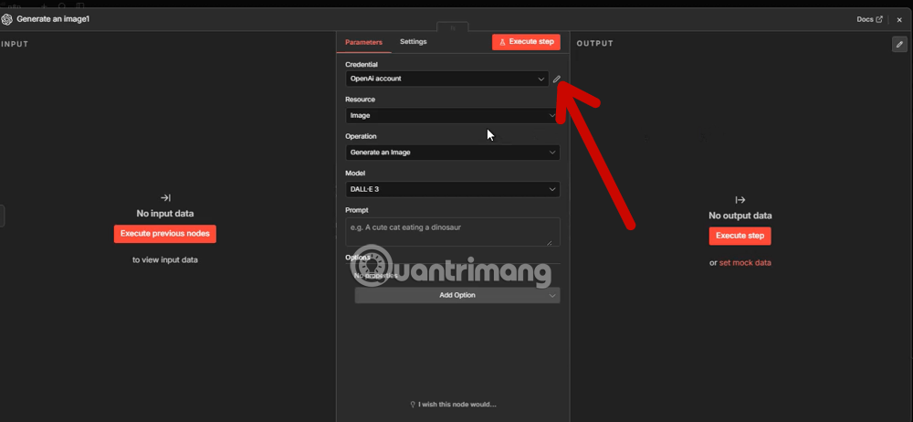tạo ảnh open ai với n8n