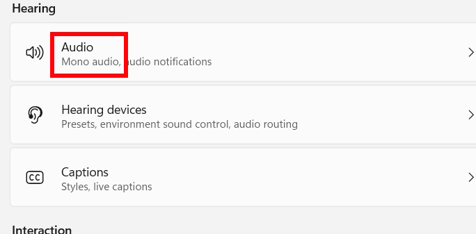 Audio Windows 11