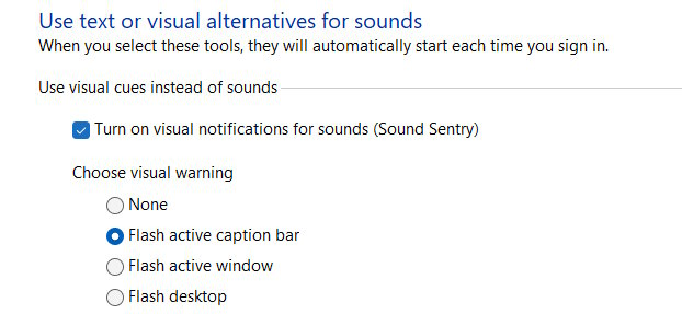 Chỉnh hiệu ứng màn hình nhấp nháy Windows