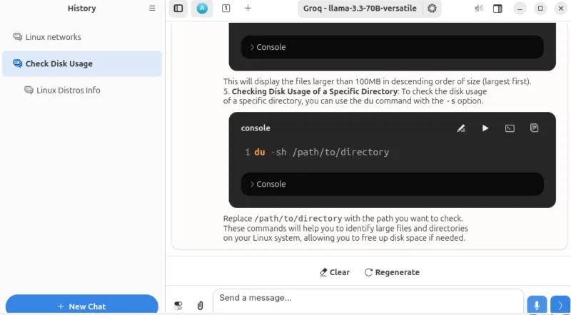 Trợ lý đàm thoại Newelle