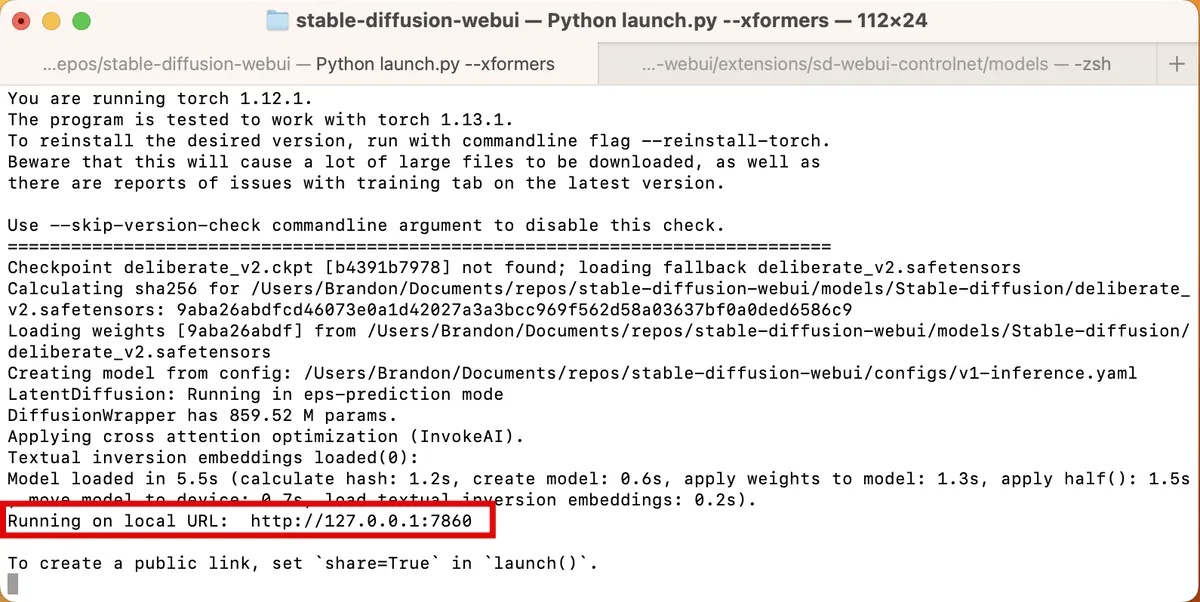 Trình tạo ảnh AI Stable Diffusion Automatic1111 đang chạy cục bộ trên trình duyệt của người dùng thông qua liên kết