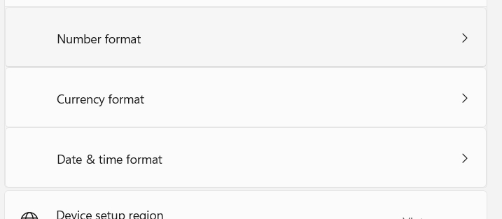 Chỉnh định dạng dữ liệu trên Windows