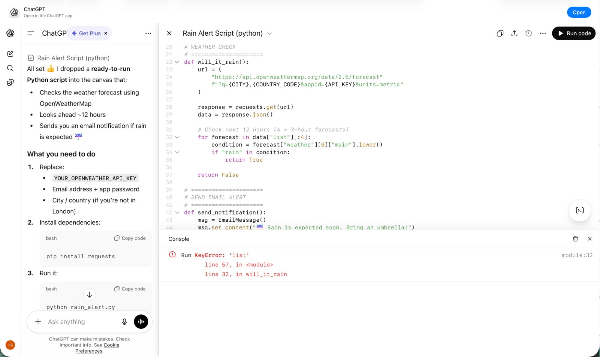 Sử dụng canvas ChatGPT để viết code