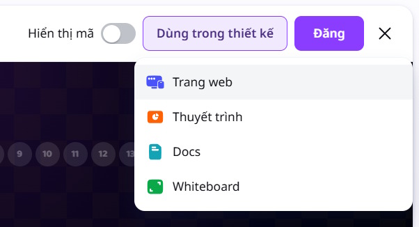 Xuất bản game Rung chuông vàng trên Canva AI
