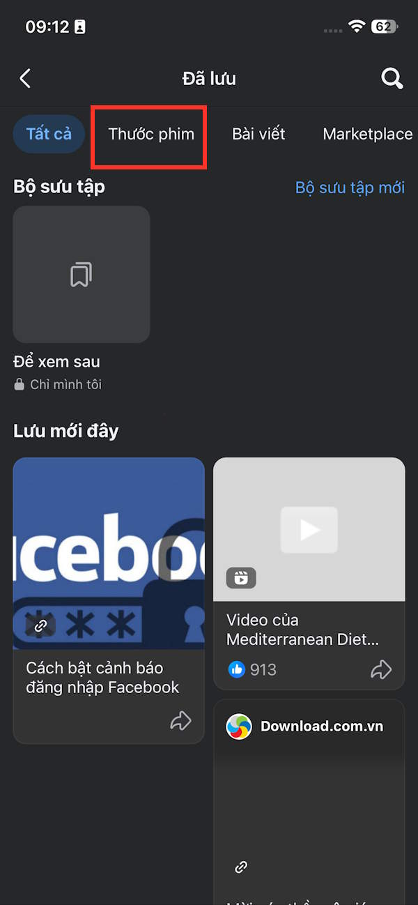 Thước phim trên Facebook 
