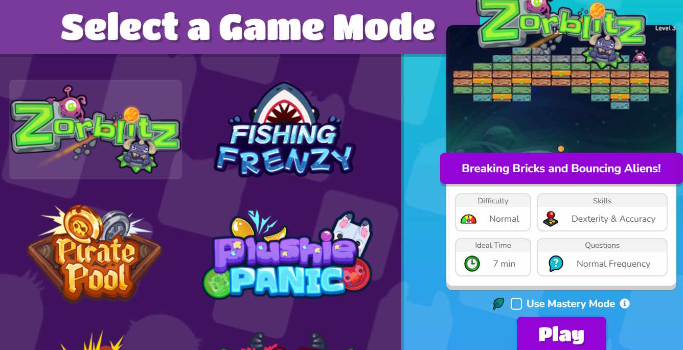 Chơi game trên Blooket