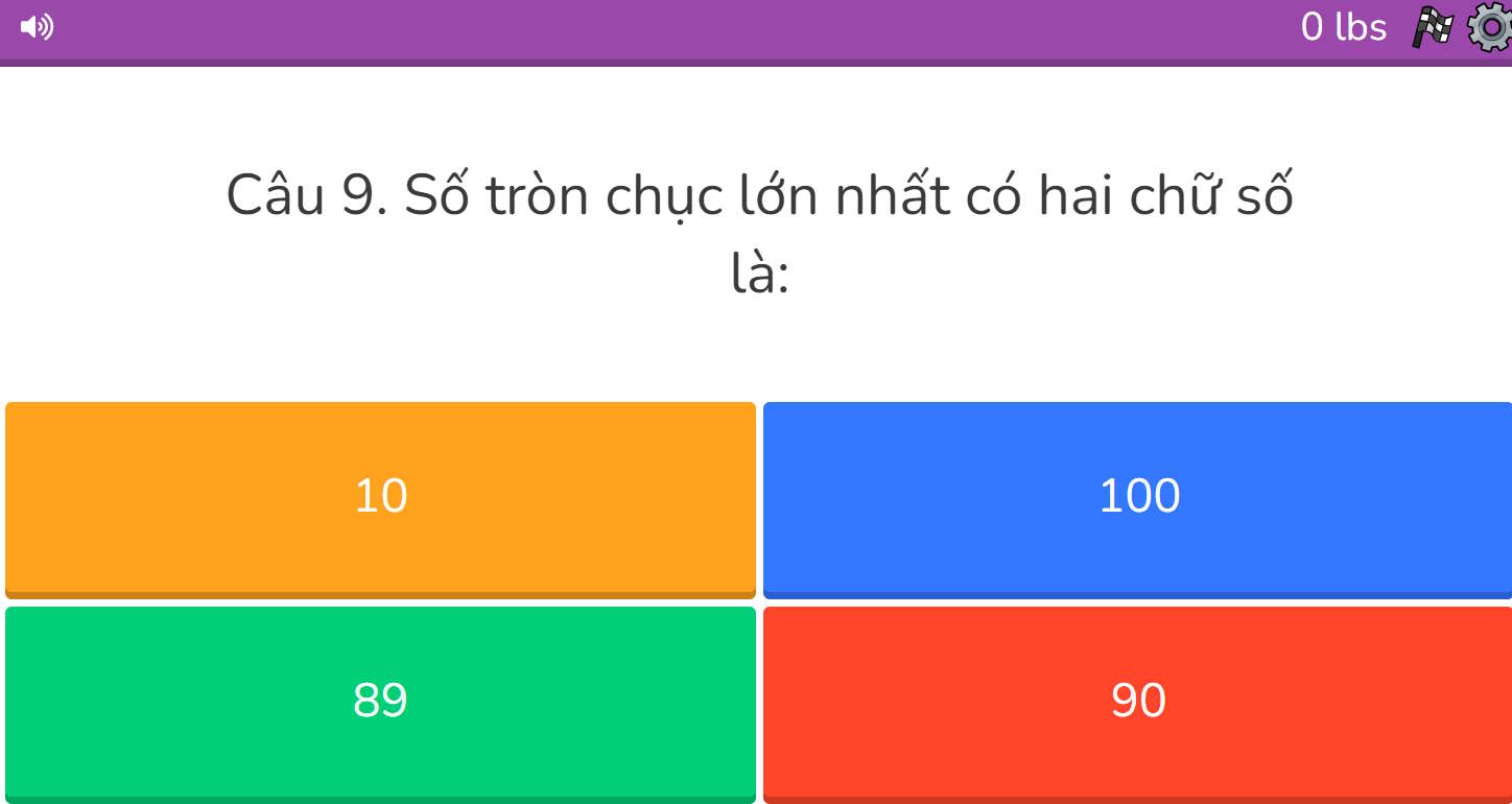 Câu hỏi ôn tập trên Blooket