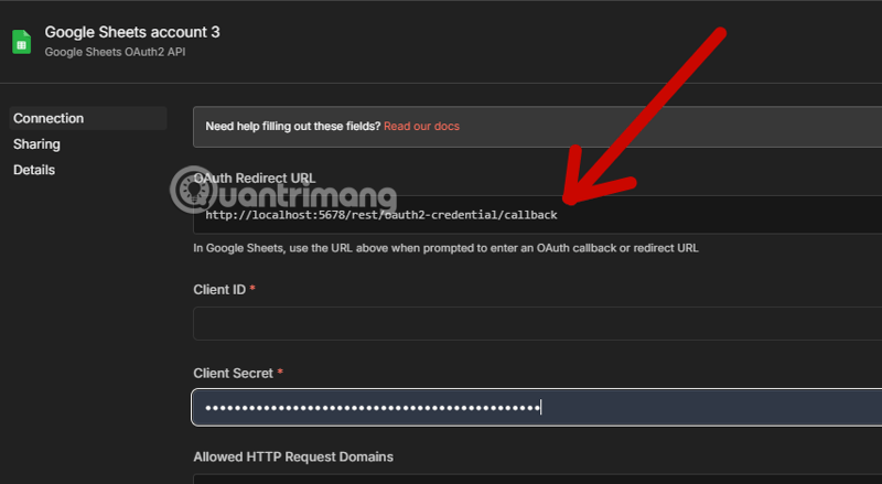 client id google sheets