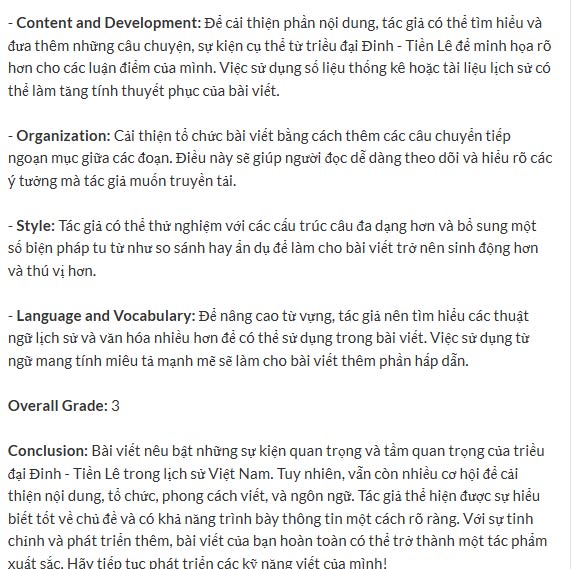 Gợi ý làm bài luận