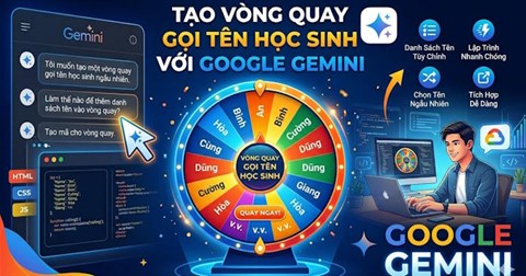 Hướng dẫn tạo vòng quay gọi tên học sinh
