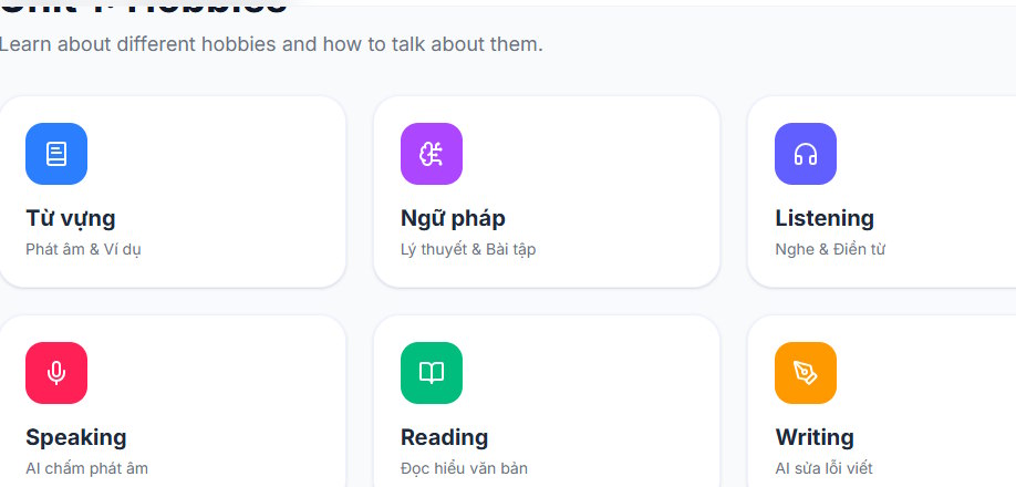 App tự học tiếng Anh trên Google AI Studio