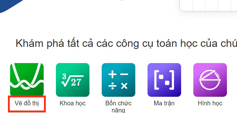 Vẽ đồ thị trên Desmos