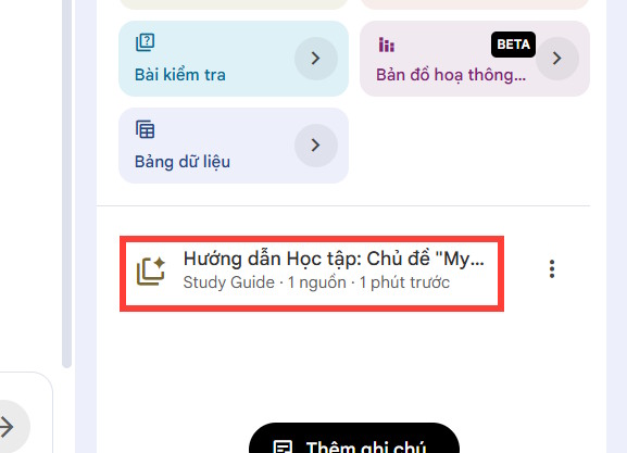 Reading trên NotebookLM