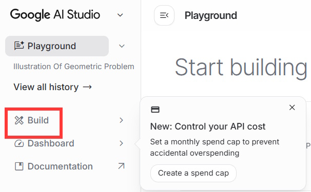 Build trên Google AI Studio