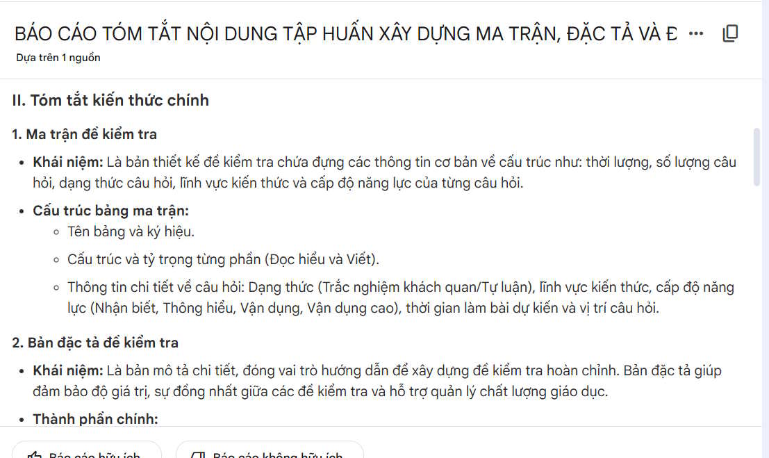 Xem báo cáo trên NotebookLM