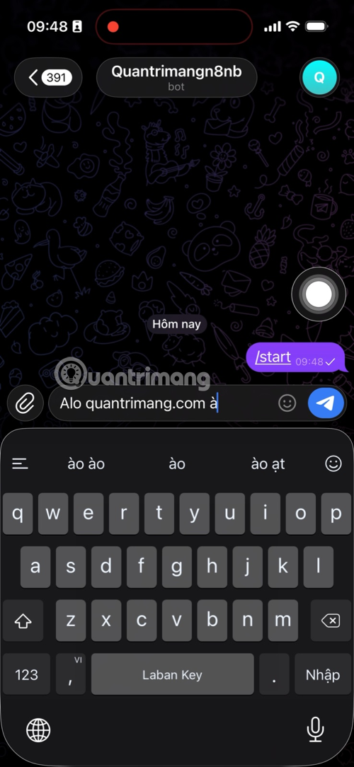 tạo bot telegram