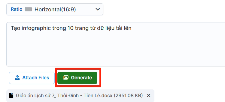 Prompt tạo infographic trên Infography