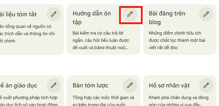 Chế độ ôn tập trên NotebookLM