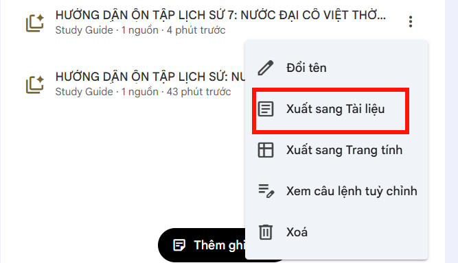 Tải tài liệu tự ôn tập trên NotebookLM