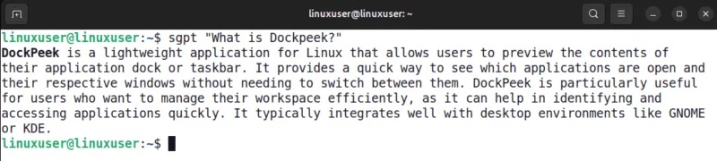 Truy vấn AI bằng ShellGPT