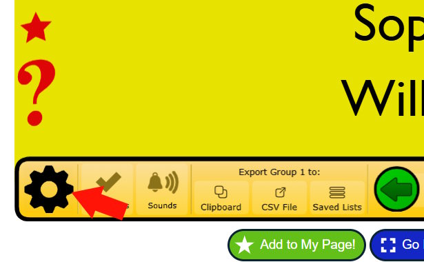 Chỉnh sửa trò chơi chọn nhóm trên Online Stopwatching