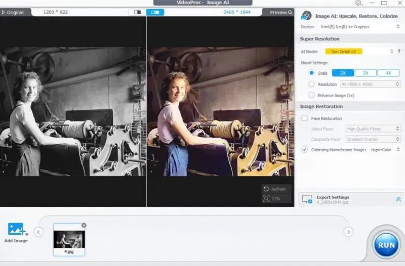 Tô màu ảnh đen trắng.