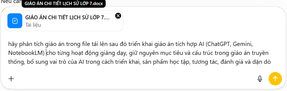 Prompt xây dựng giáo án tích hợp AI trên ChatGPT