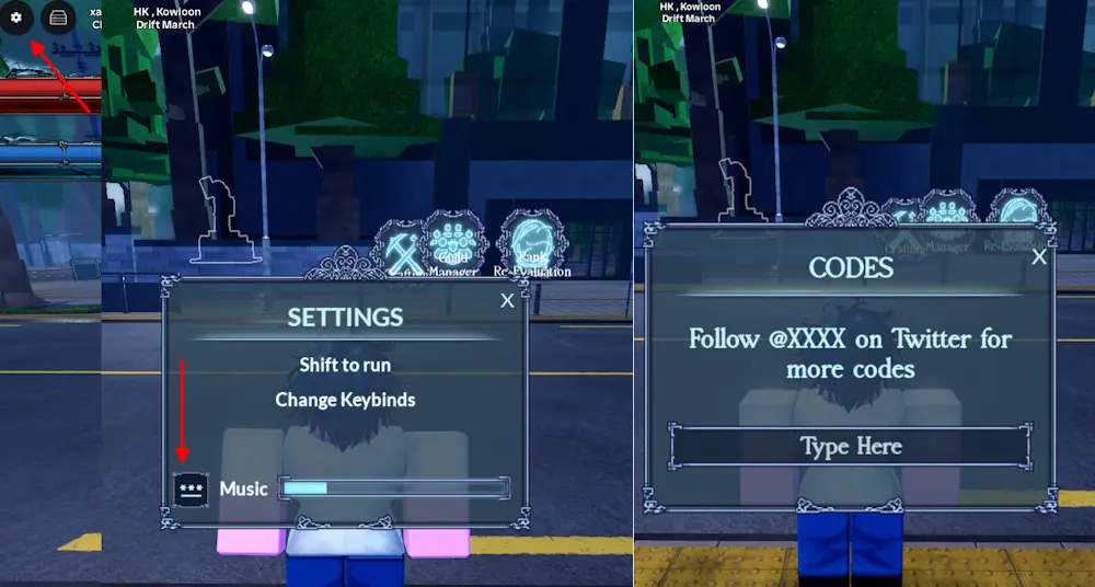 Cửa sổ đổi code Reawakened