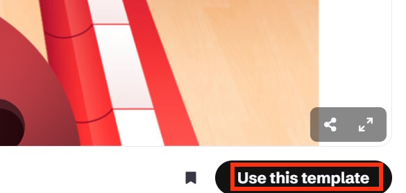 Sử dụng template bowling trên Genially